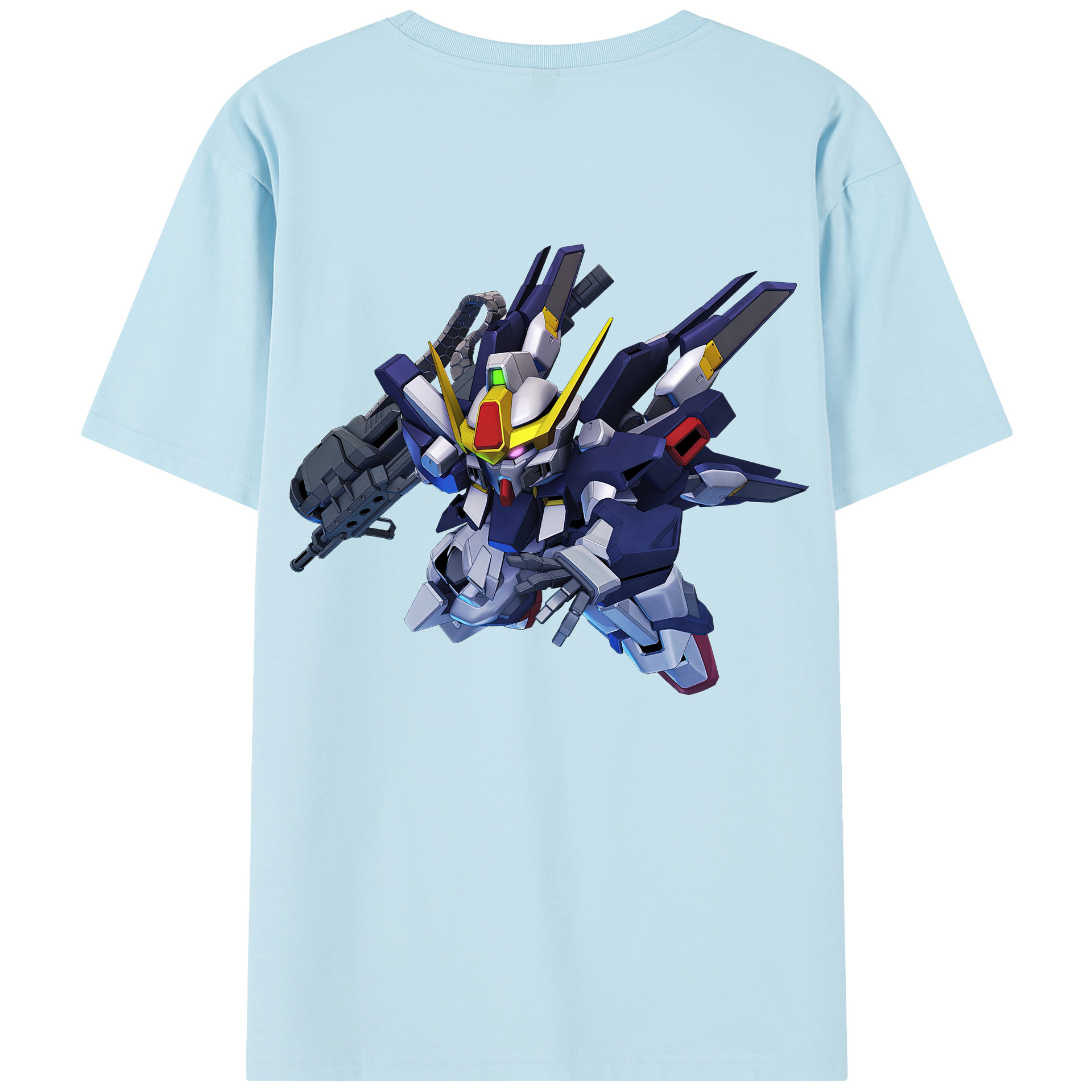 （画像用） 機動戦士ガンダム Mobile Suit Gundam 綿100％半袖Tシャツ（背面プリント）